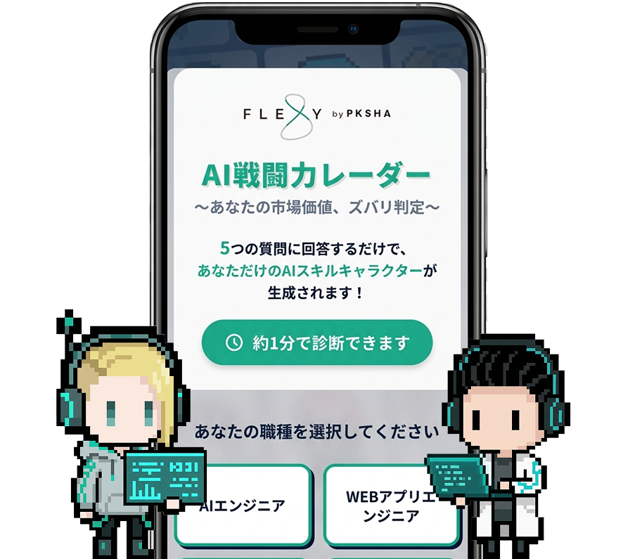 AI戦闘力レーダー あなたのAIスキルを可視化